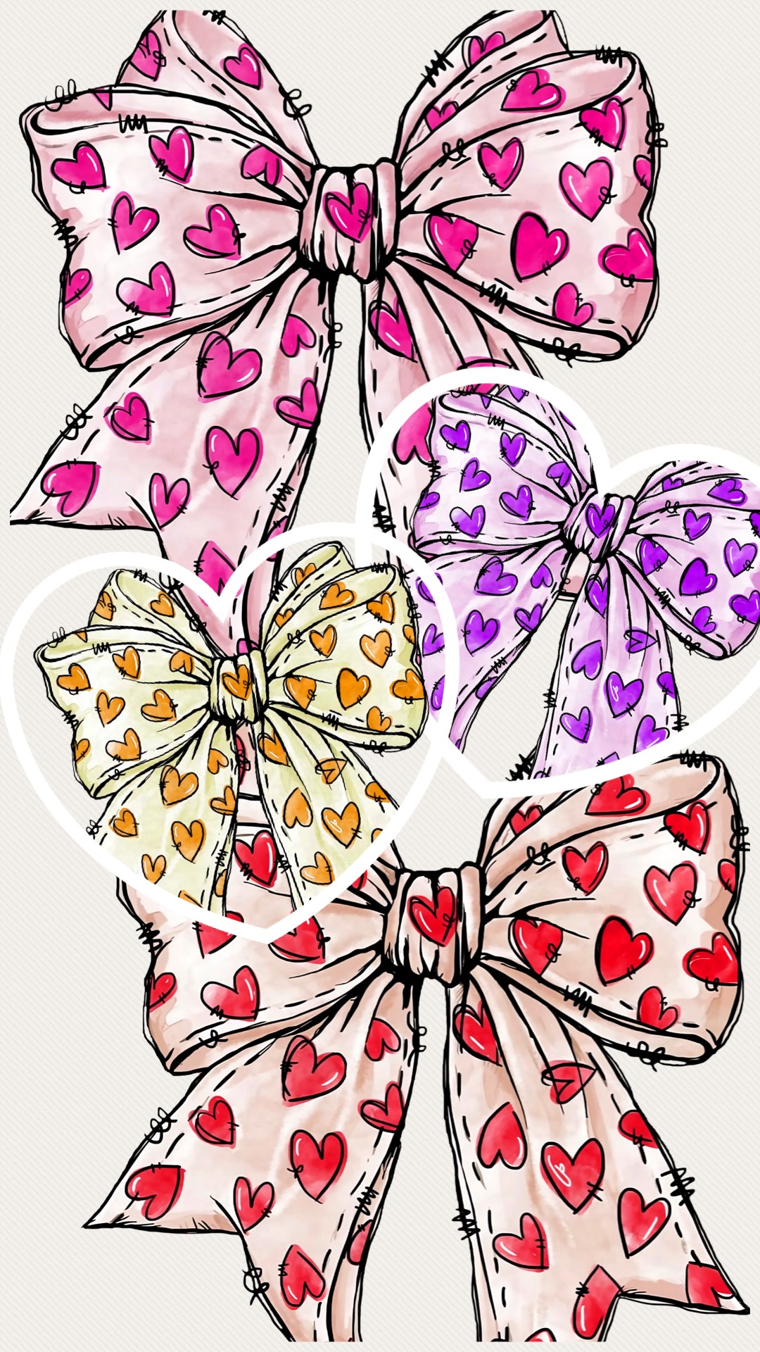 Bow of Hearts 💥 DLTPO (put heart color choice in notes!)