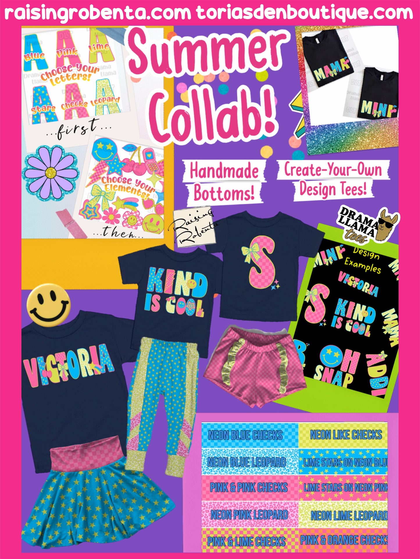Create-Your-Own Multi-Print Tees | DLT + RR Collab | Put name/phrase/design in note box! | Pre-Order