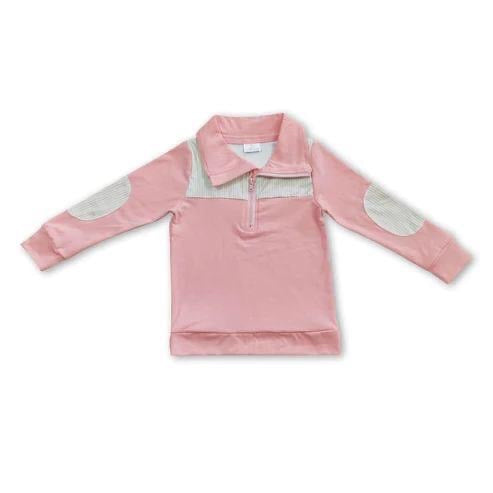 ᴡᴇᴇᴋʟʏ ᴘʀᴇ ᴏʀᴅᴇʀ Pullover- Pink Plaid Quarter Zip