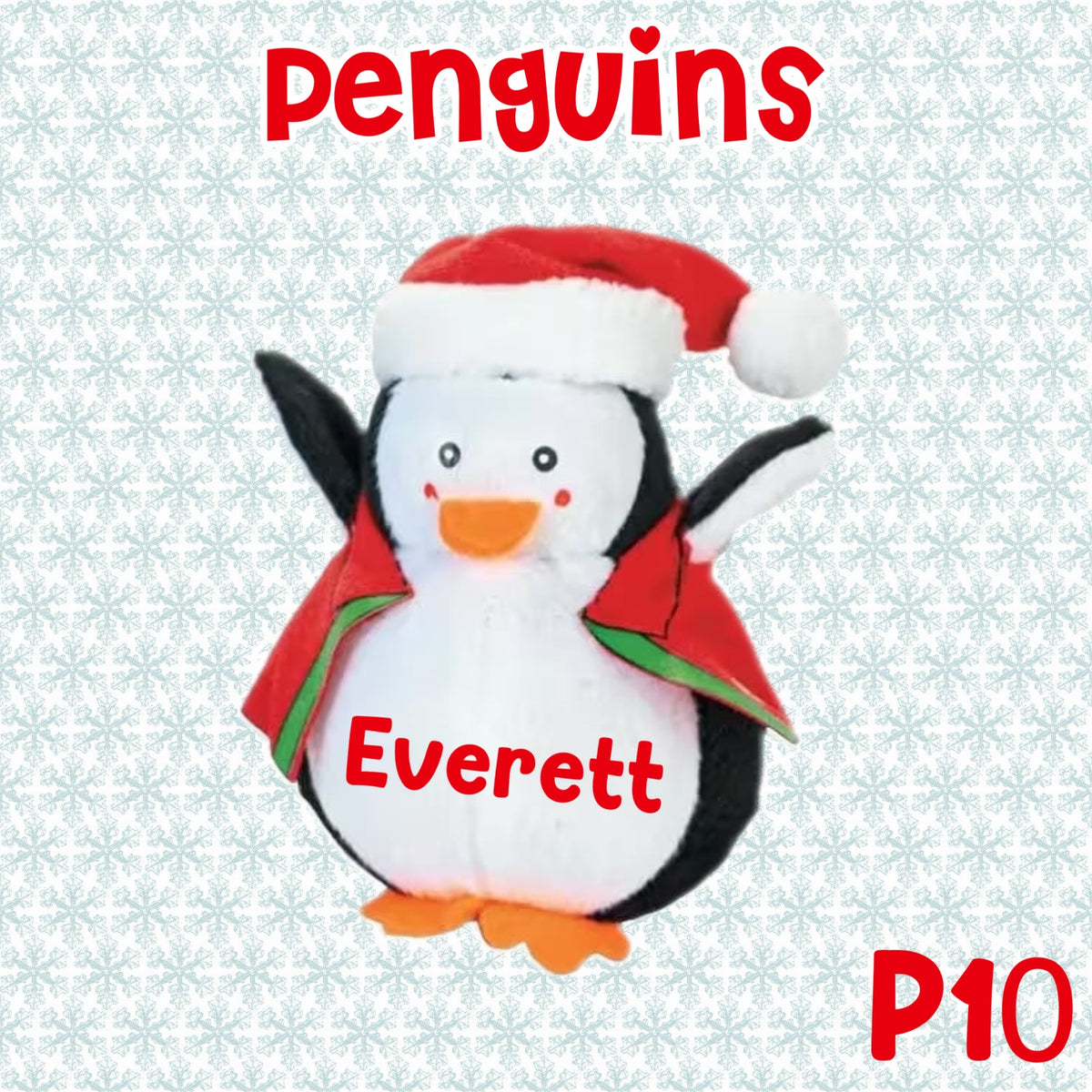 5" Penguins Personalized Plush