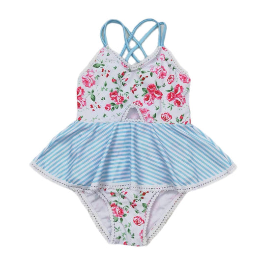 ᴡᴇᴇᴋʟʏ ᴘʀᴇ ᴏʀᴅᴇʀ Pink Skirted Floral Strappy Swim