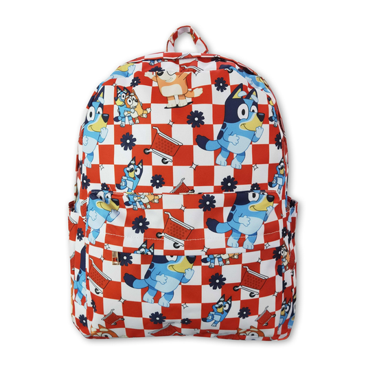 ᴡᴇᴇᴋʟʏ ᴘʀᴇ ᴏʀᴅᴇʀ  Backpack- For Real Life Red Check 10x14x4"