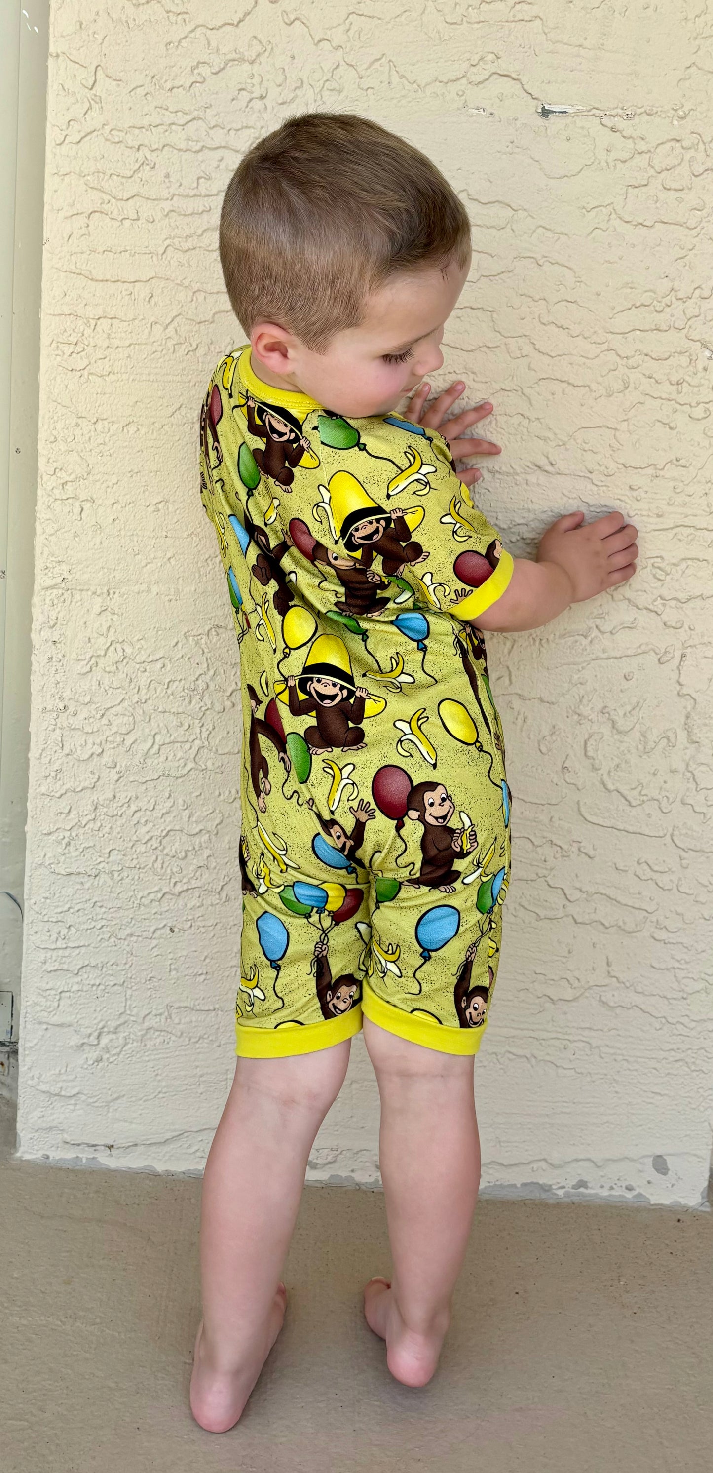 ᴡᴇᴇᴋʟʏ ᴘʀᴇ ᴏʀᴅᴇʀ Curious Monkey Bamboo Shorts Zippie