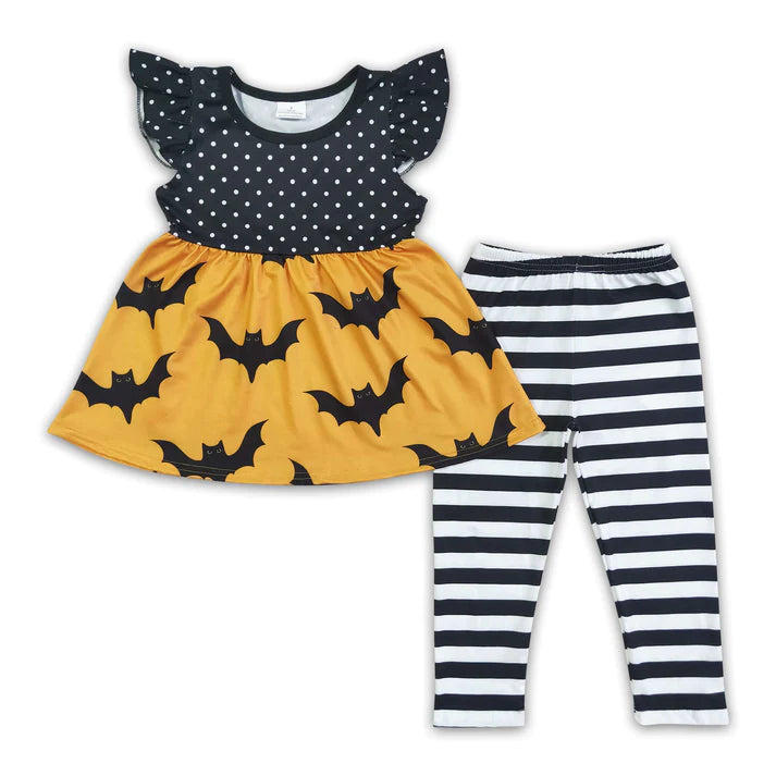 ᴡᴇᴇᴋʟʏ ᴘʀᴇ ᴏʀᴅᴇʀ Halloween Bats, Dots and Stripes
