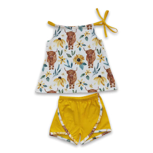 ᴡᴇᴇᴋʟʏ ᴘʀᴇ ᴏʀᴅᴇʀ Highland Cow Shorties Set