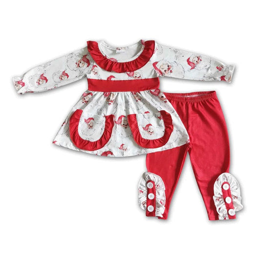 ᴡᴇᴇᴋʟʏ ᴘʀᴇ ᴏʀᴅᴇʀ Christmas Santa Ruffle Set