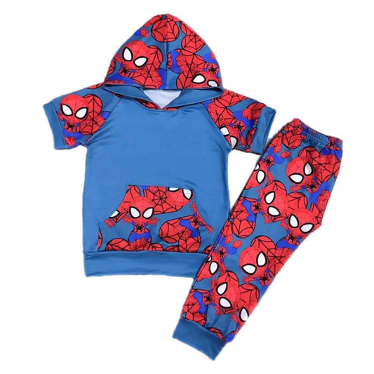 ᴡᴇᴇᴋʟʏ ᴘʀᴇ ᴏʀᴅᴇʀ Web Hero Hoodie Set