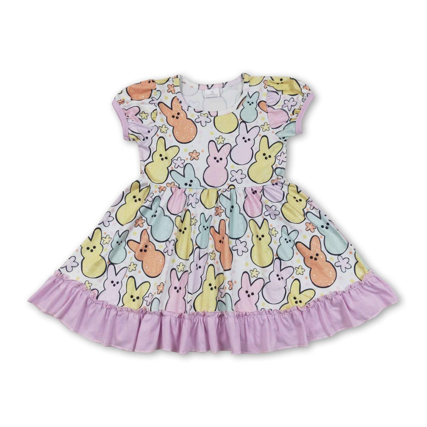 ᴡᴇᴇᴋʟʏ ᴘʀᴇ ᴏʀᴅᴇʀ Easter Peeps Ruffle Bottom Dress