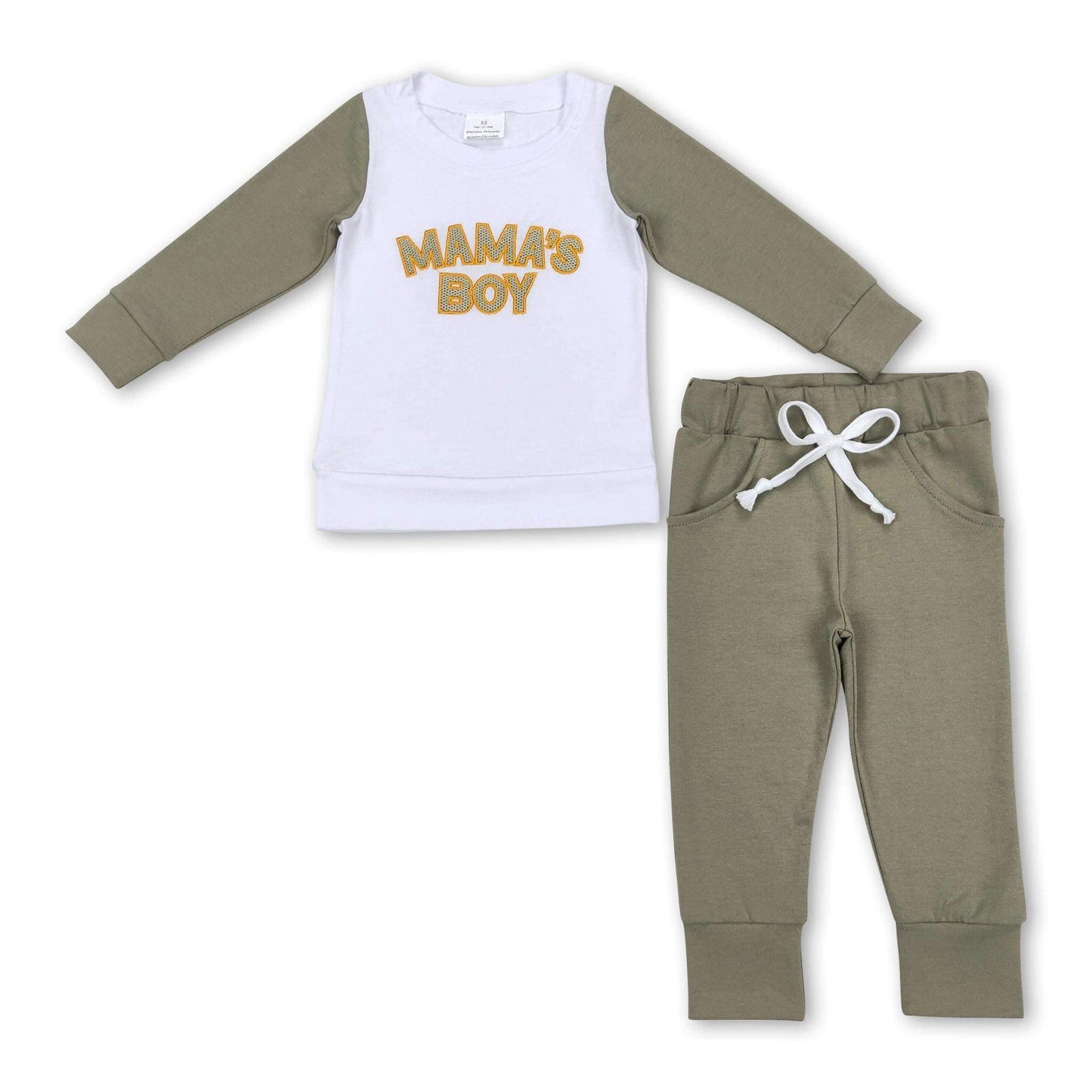 ᴡᴇᴇᴋʟʏ ᴘʀᴇ ᴏʀᴅᴇʀ Embroidered Mama's Boy Set