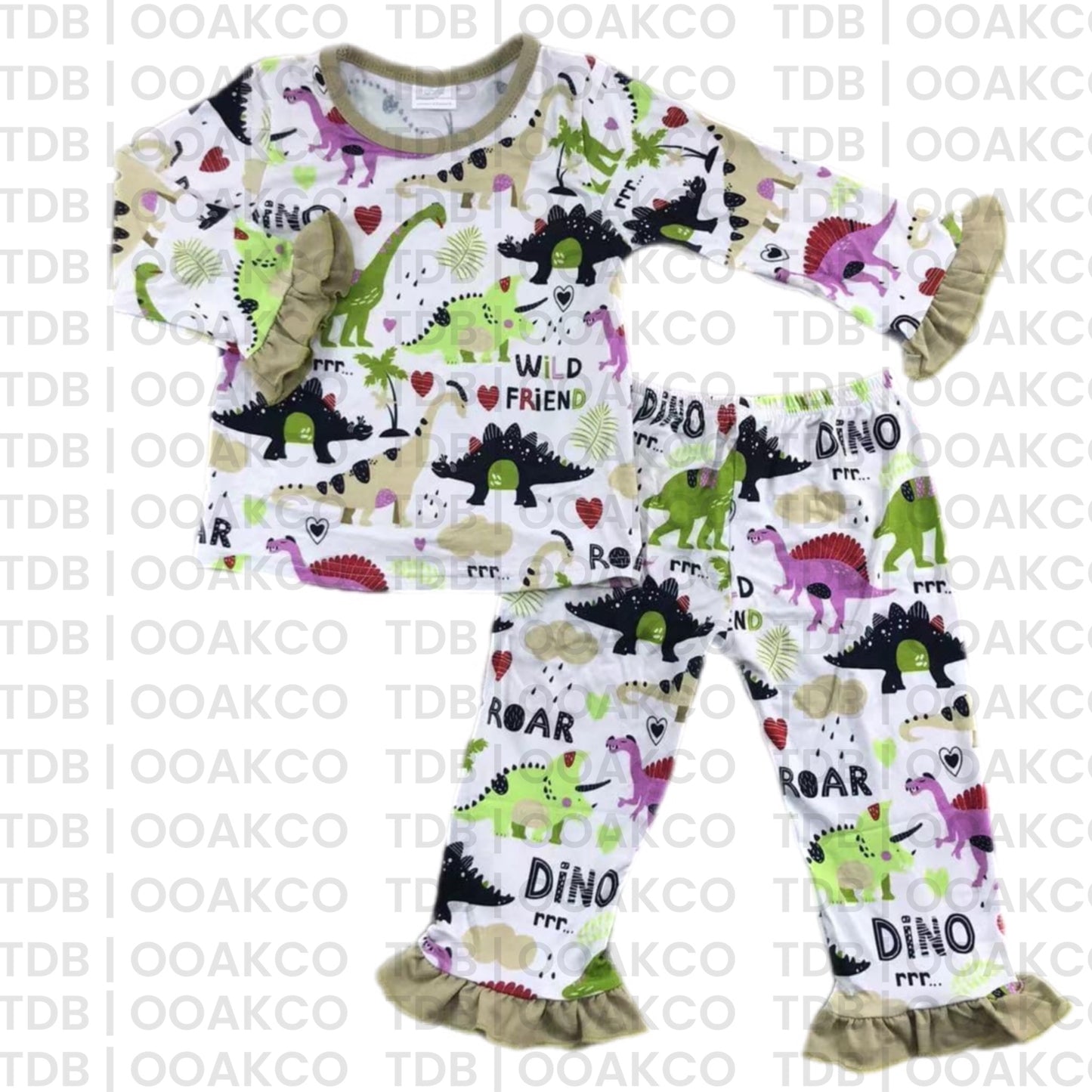ᴡᴇᴇᴋʟʏ ᴘʀᴇ ᴏʀᴅᴇʀ Bamboo Dino Pajamas