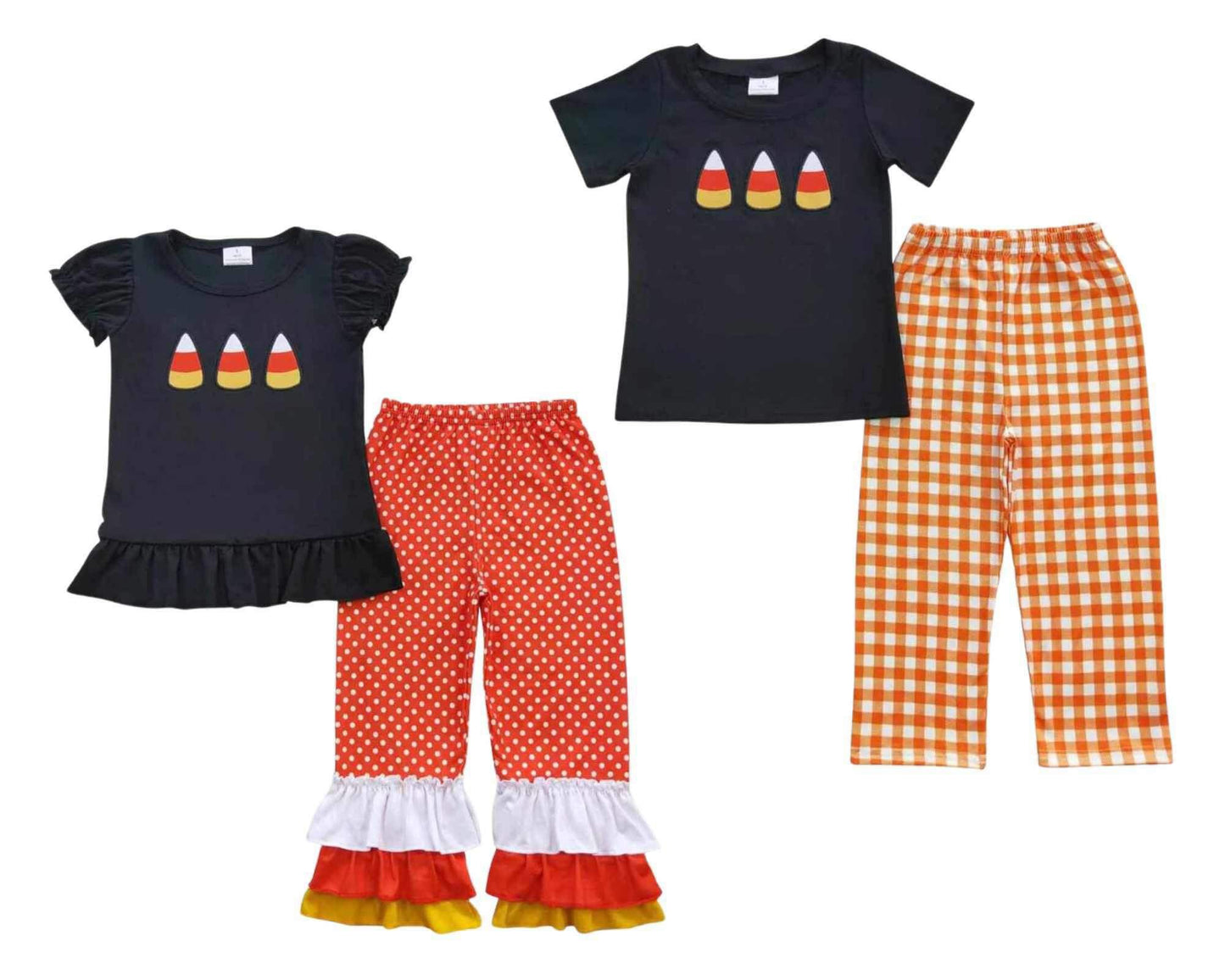 ᴡᴇᴇᴋʟʏ ᴘʀᴇ ᴏʀᴅᴇʀ Halloween Embroidered Candy Corn Sets