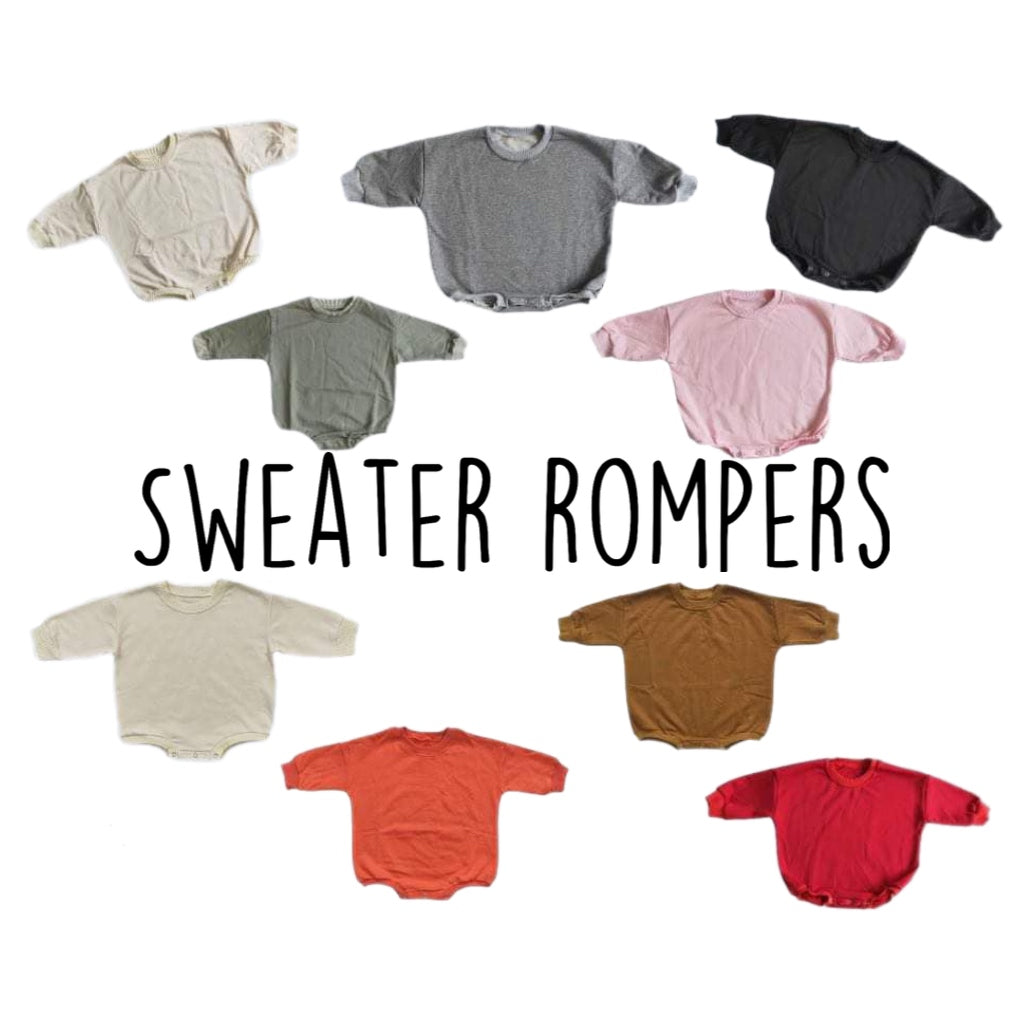 Customized Thick Knit High Quality Sweater Rompers ᴘʀᴇ-ᴏʀᴅᴇʀ (Put design choice in note to seller!)