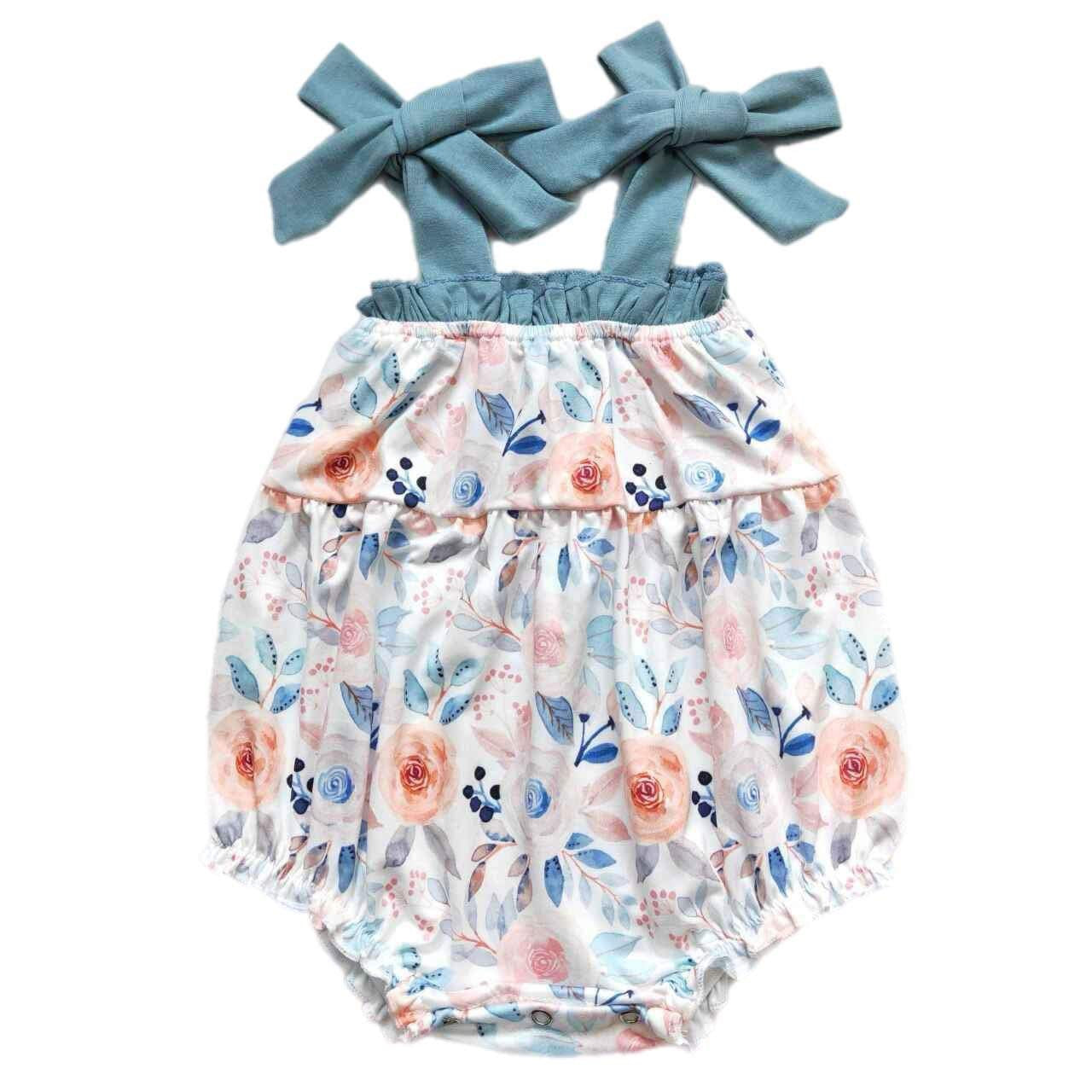 ᴡᴇᴇᴋʟʏ ᴘʀᴇ ᴏʀᴅᴇʀ Floral  Romper with Tie Straps