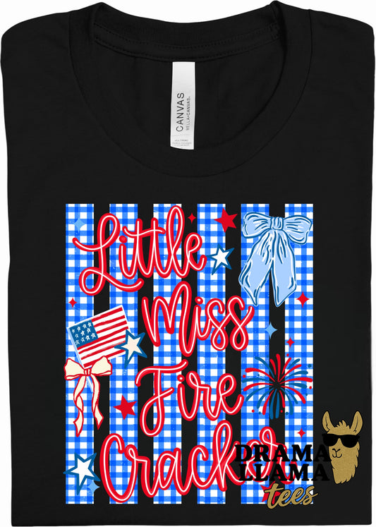 Little Miss Firecracker | RWB Tee Release 2026 | Free Shipping | Put Shirt Size in Note Box
