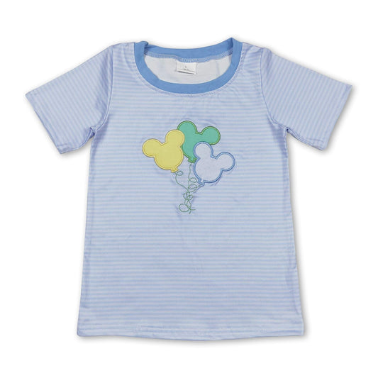 ᴡᴇᴇᴋʟʏ ᴘʀᴇ ᴏʀᴅᴇʀ Embroidered Magical Balloons Tee (Blue)