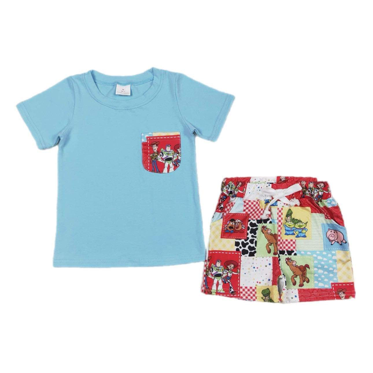 ᴡᴇᴇᴋʟʏ ᴘʀᴇ ᴏʀᴅᴇʀ Toys Shorts Set w/ Pocket Tee