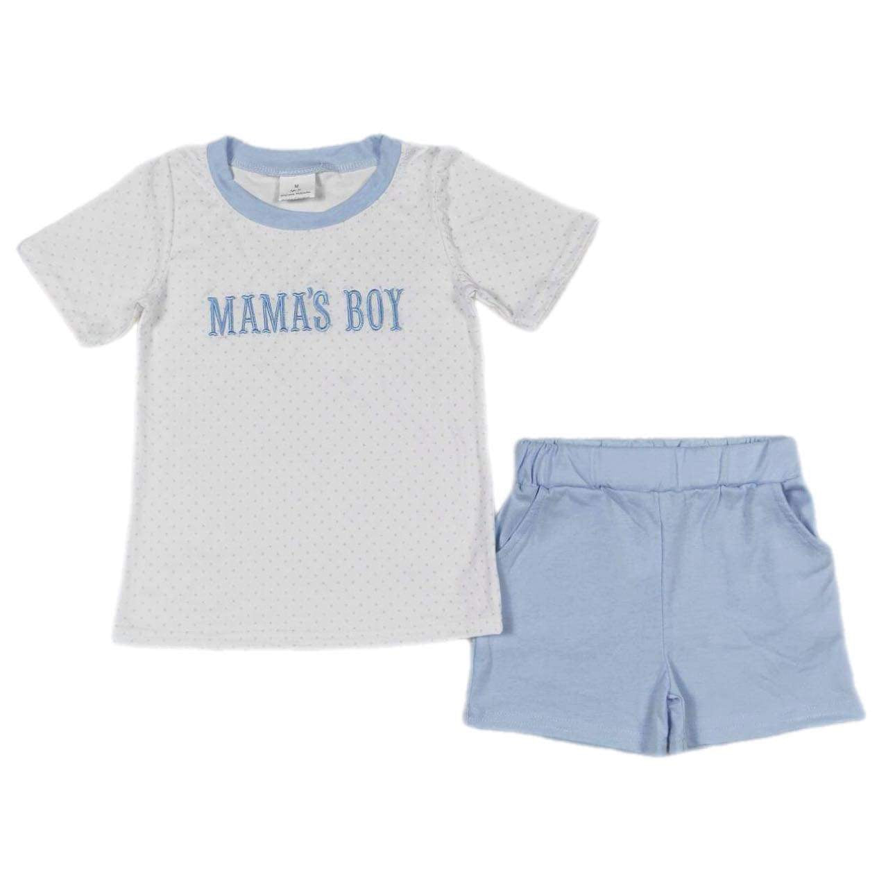 ᴡᴇᴇᴋʟʏ ᴘʀᴇ ᴏʀᴅᴇʀ Embroidered Mama's Boy Set