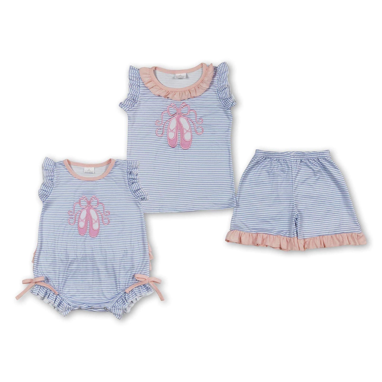 ᴡᴇᴇᴋʟʏ ᴘʀᴇ ᴏʀᴅᴇʀ Ballerina Shorts Set & Ruffle Romper