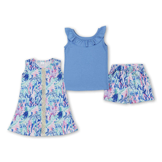 ᴡᴇᴇᴋʟʏ ᴘʀᴇ ᴏʀᴅᴇʀ Coral Dress & Tank Shorts Set