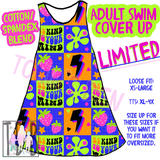 LIMITED Adult (& Kids) CoverUp- Be Kind to Your Mind: TDB Exclusive Swim 2026 Pre-Order