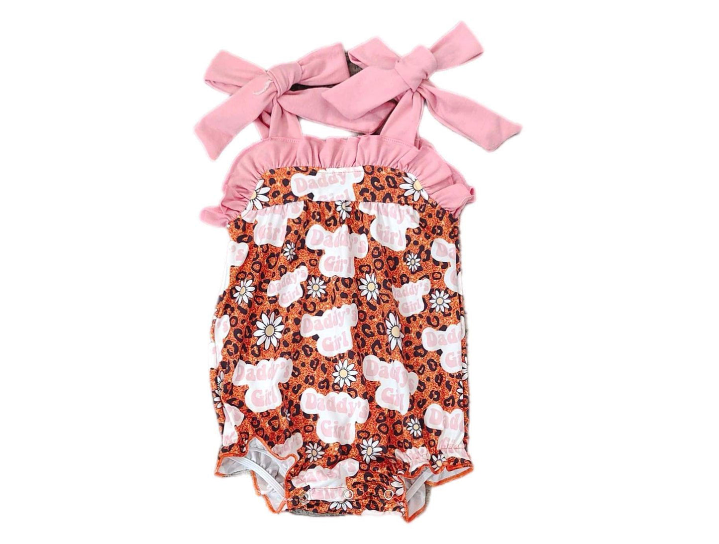 ᴡᴇᴇᴋʟʏ ᴘʀᴇ ᴏʀᴅᴇʀ Daddy's Girl Romper with Tie Straps