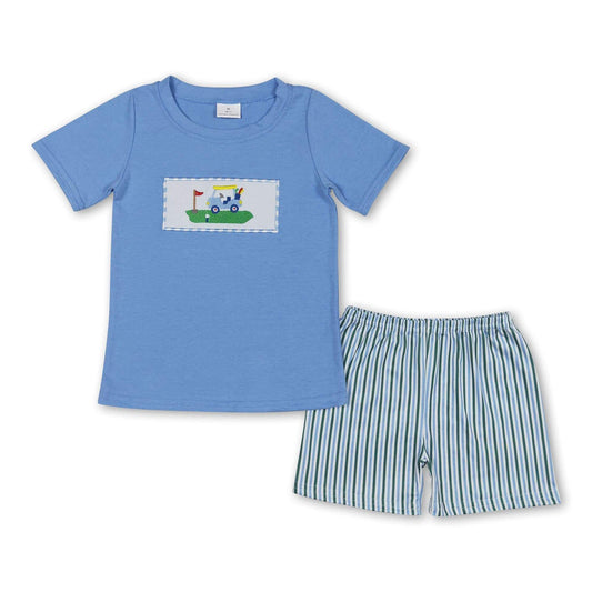 ᴡᴇᴇᴋʟʏ ᴘʀᴇ ᴏʀᴅᴇʀ Embroidered Golf Shorts Set