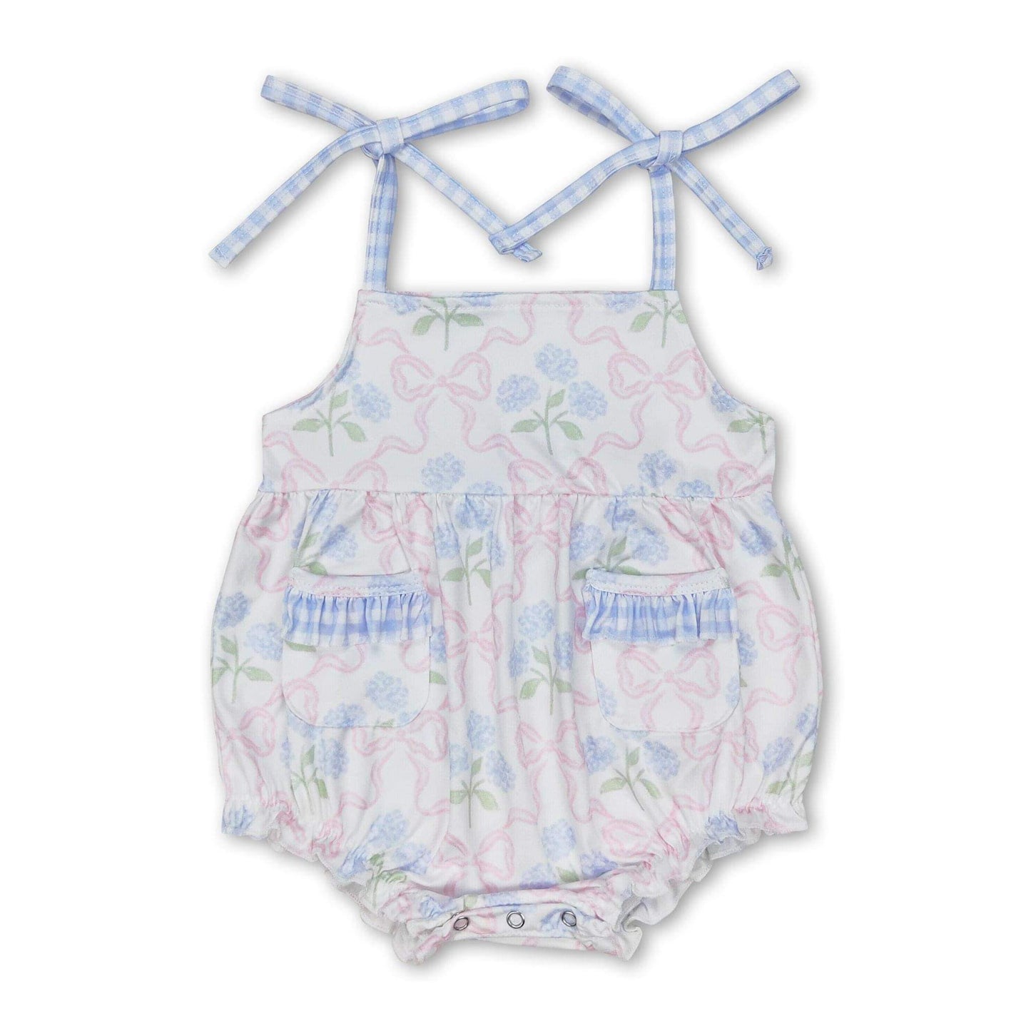 ᴡᴇᴇᴋʟʏ ᴘʀᴇ Floral Bow Romper w/ Tie Straps