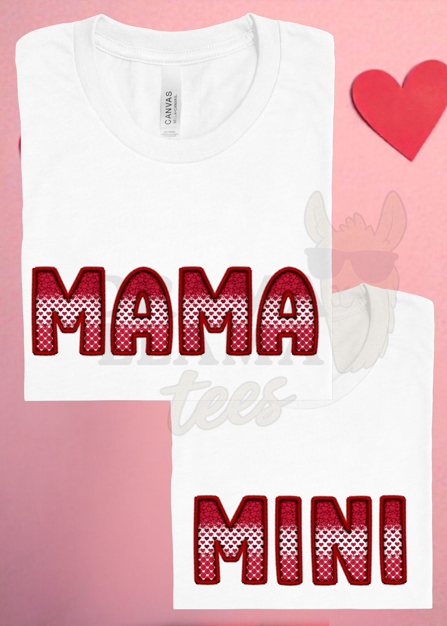 Custom Word/Name Faux Embroidery Customized Tee💥 DLTPO *put name(s) in note box!*