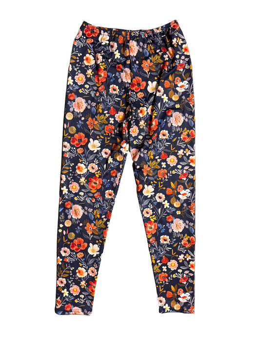 $3 at checkout! Adult Small, Adult Floral Leggings *CLOSEOUT*