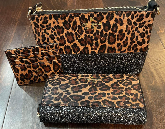 1 Set Left! ʀᴇᴀᴅʏ ᴛᴏ ꜱʜɪᴘ! Inspired Crossbody 3 Piece Set (Leopard)