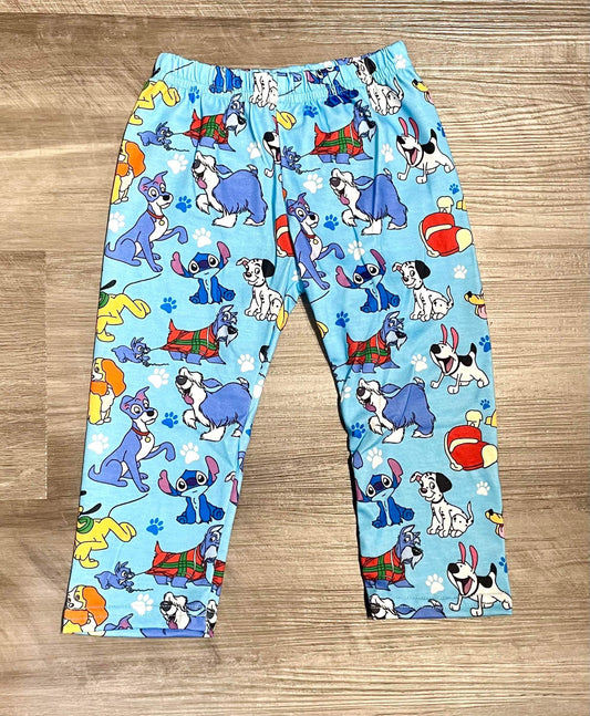 12-18 2T 3T 4T 5-6 6-7 7-8   ʀᴇᴀᴅʏ ᴛᴏ ꜱʜɪᴘ! Blue Dog Mashup Leggings