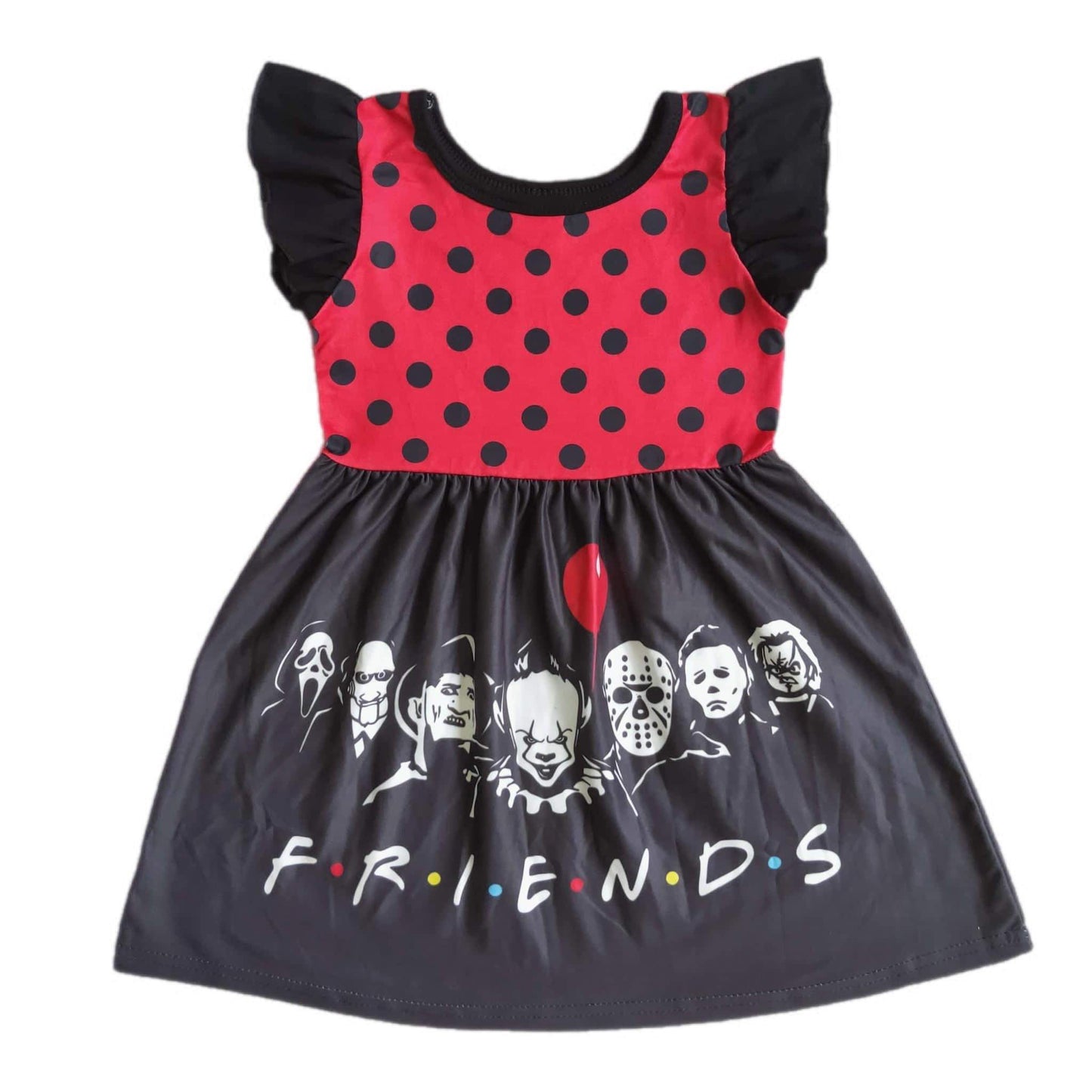 ᴡᴇᴇᴋʟʏ ᴘʀᴇ ᴏʀᴅᴇʀ Halloween Horror Friends Dress