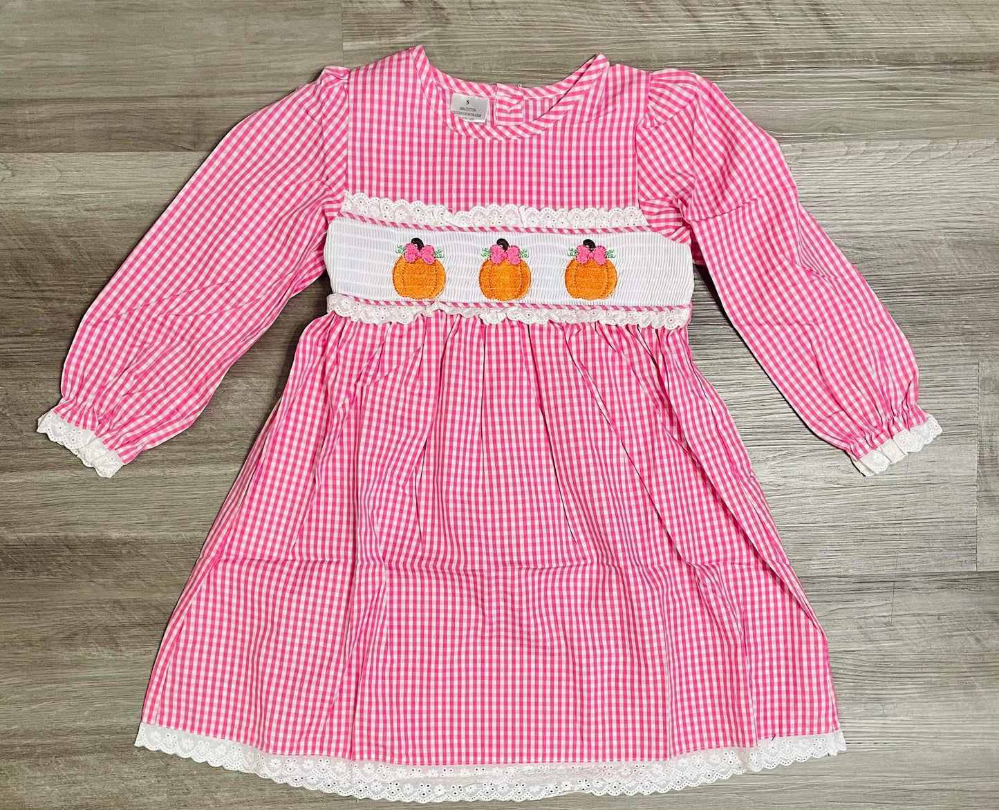 5T 6T 7T  ʀᴇᴀᴅʏ ᴛᴏ ꜱʜɪᴘ! Smocked Pumpkin Dress