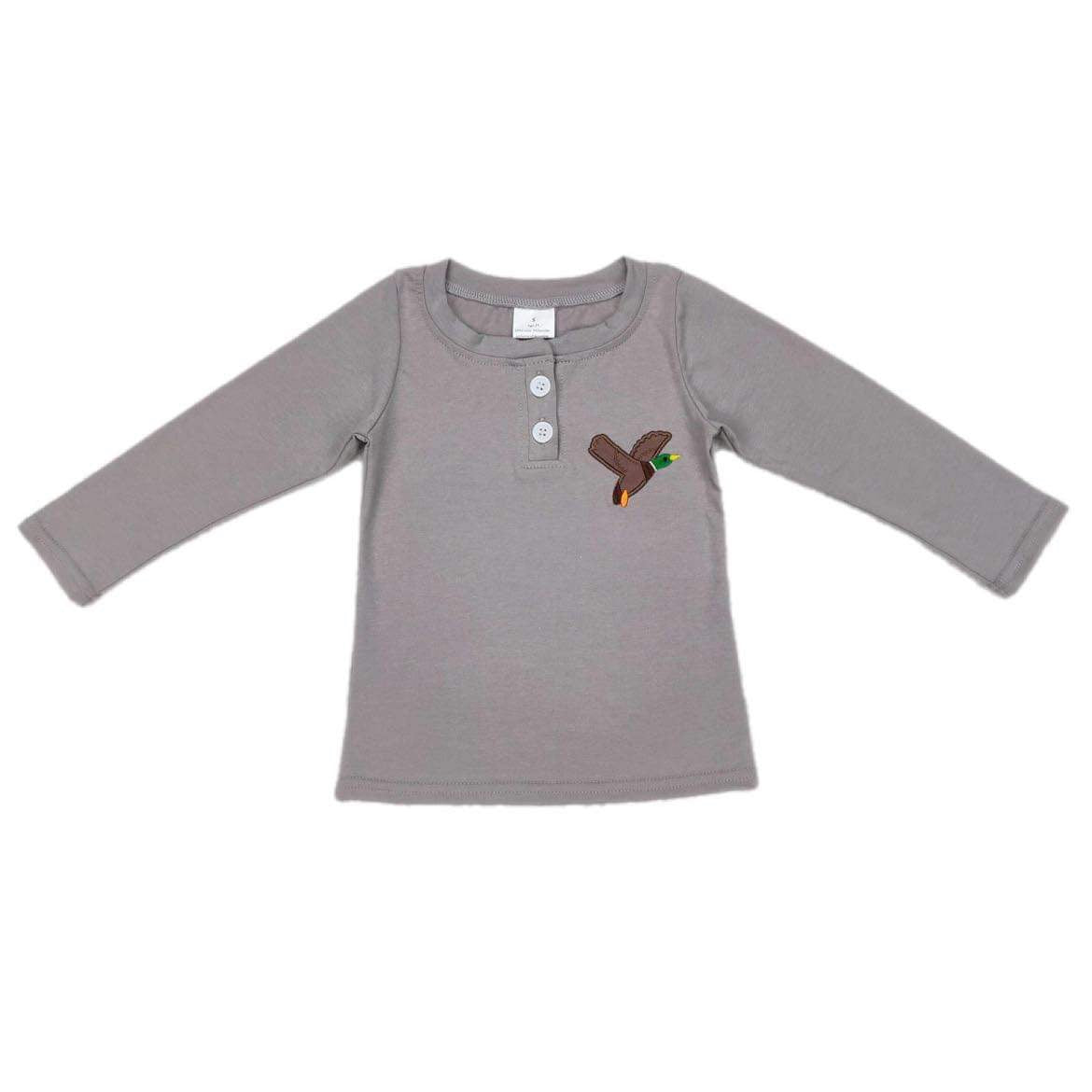 ᴡᴇᴇᴋʟʏ ᴘʀᴇ ᴏʀᴅᴇʀ Embroidered Duck Long Sleeve Tee