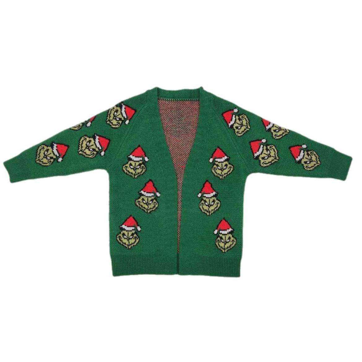 ᴡᴇᴇᴋʟʏ ᴘʀᴇ ᴏʀᴅᴇʀ Christmas Mean Green Sweater Cardigan