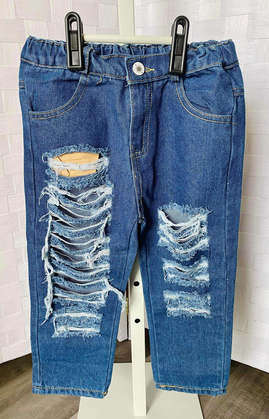 7-8T Distressed Denim Jeans ʀᴇᴀᴅʏ ᴛᴏ ꜱʜɪᴘ!