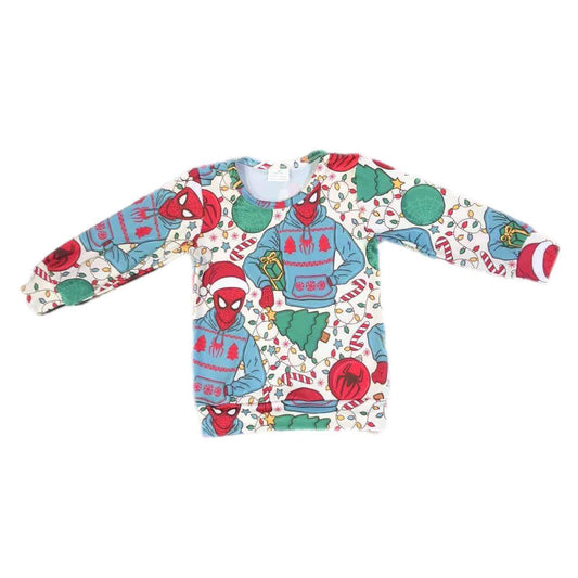 ᴡᴇᴇᴋʟʏ ᴘʀᴇ ᴏʀᴅᴇʀ Christmas Web Hero Long Sleeve Shirt