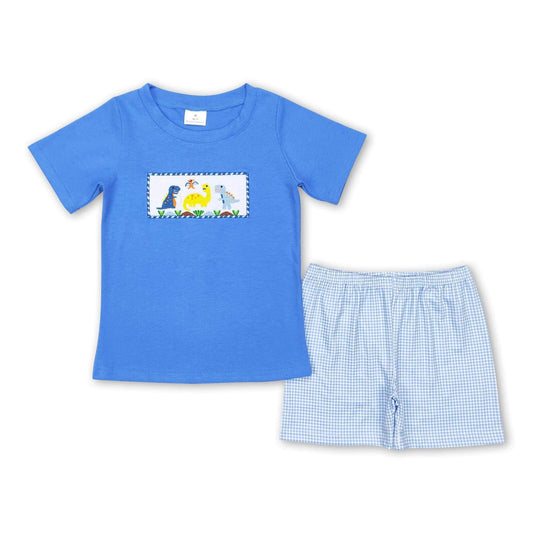 ᴡᴇᴇᴋʟʏ ᴘʀᴇ ᴏʀᴅᴇʀ Embroidered Dino World Shorts Set
