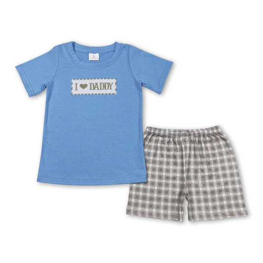 ᴡᴇᴇᴋʟʏ ᴘʀᴇ ᴏʀᴅᴇʀ I Heart Daddy Embroidered Shorts Set