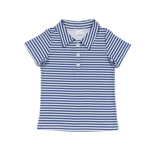 ᴡᴇᴇᴋʟʏ ᴘʀᴇ ᴏʀᴅᴇʀ Navy Blue Stripe Polo