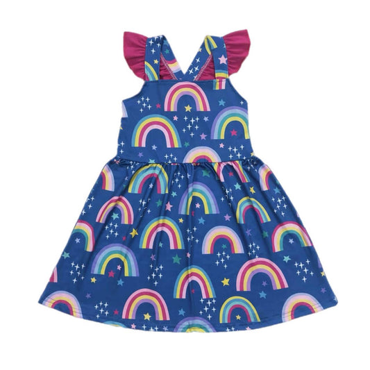 ᴡᴇᴇᴋʟʏ ᴘʀᴇ ᴏʀᴅᴇʀ  Rainbow Ruffle Strap Dress