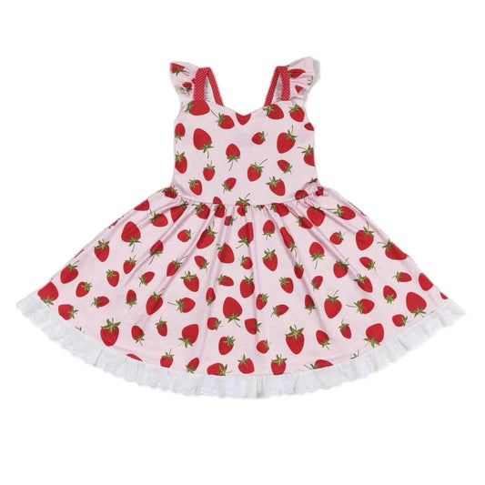 ᴡᴇᴇᴋʟʏ ᴘʀᴇ ᴏʀᴅᴇʀ  Strawberry Ruffle Hem Dress