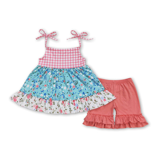 ᴡᴇᴇᴋʟʏ ᴘʀᴇ ᴏʀᴅᴇʀ  Floral Ruffle Shorts Set