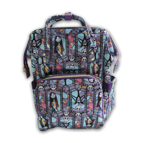 ᴡᴇᴇᴋʟʏ ᴘʀᴇ ᴏʀᴅᴇʀ Diaper Bag Backpack- Jack and Sally 10x16"