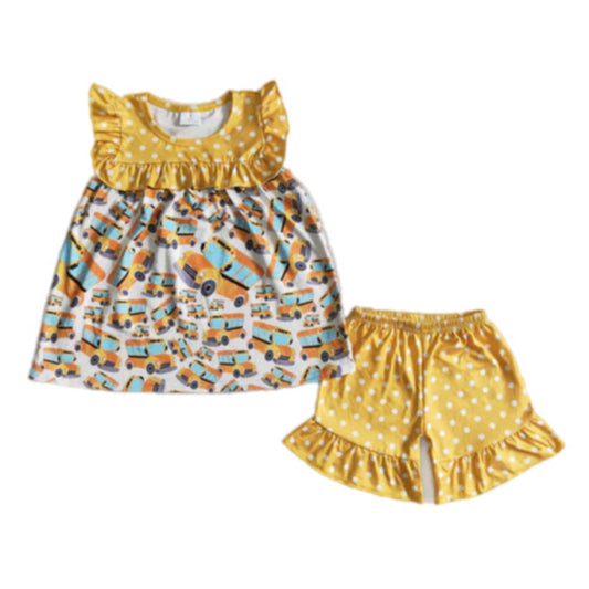 ᴡᴇᴇᴋʟʏ ᴘʀᴇ ᴏʀᴅᴇʀ Back to School Bus Ruffle Set