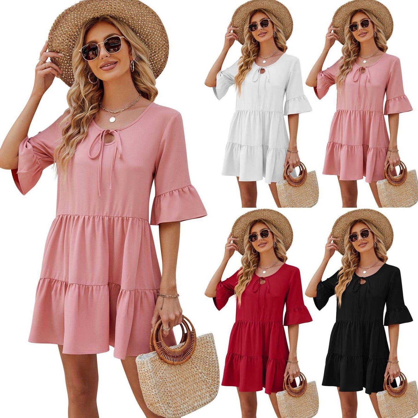 ᴡᴇᴇᴋʟʏ ᴘʀᴇ ᴏʀᴅᴇʀ Women's Dress (4 Color Options)