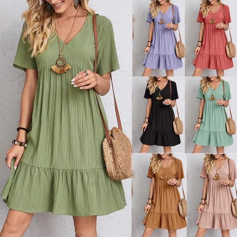 ᴡᴇᴇᴋʟʏ ᴘʀᴇ ᴏʀᴅᴇʀ Women's Dress (7 Color Options)