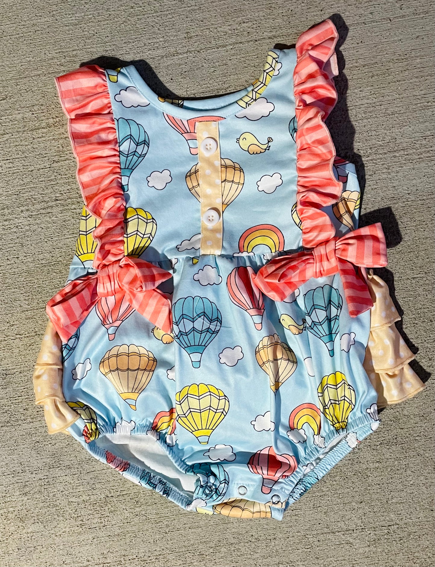 18-24/2T  ʀᴇᴀᴅʏ ᴛᴏ ꜱʜɪᴘ! Hot Air Balloons Romper