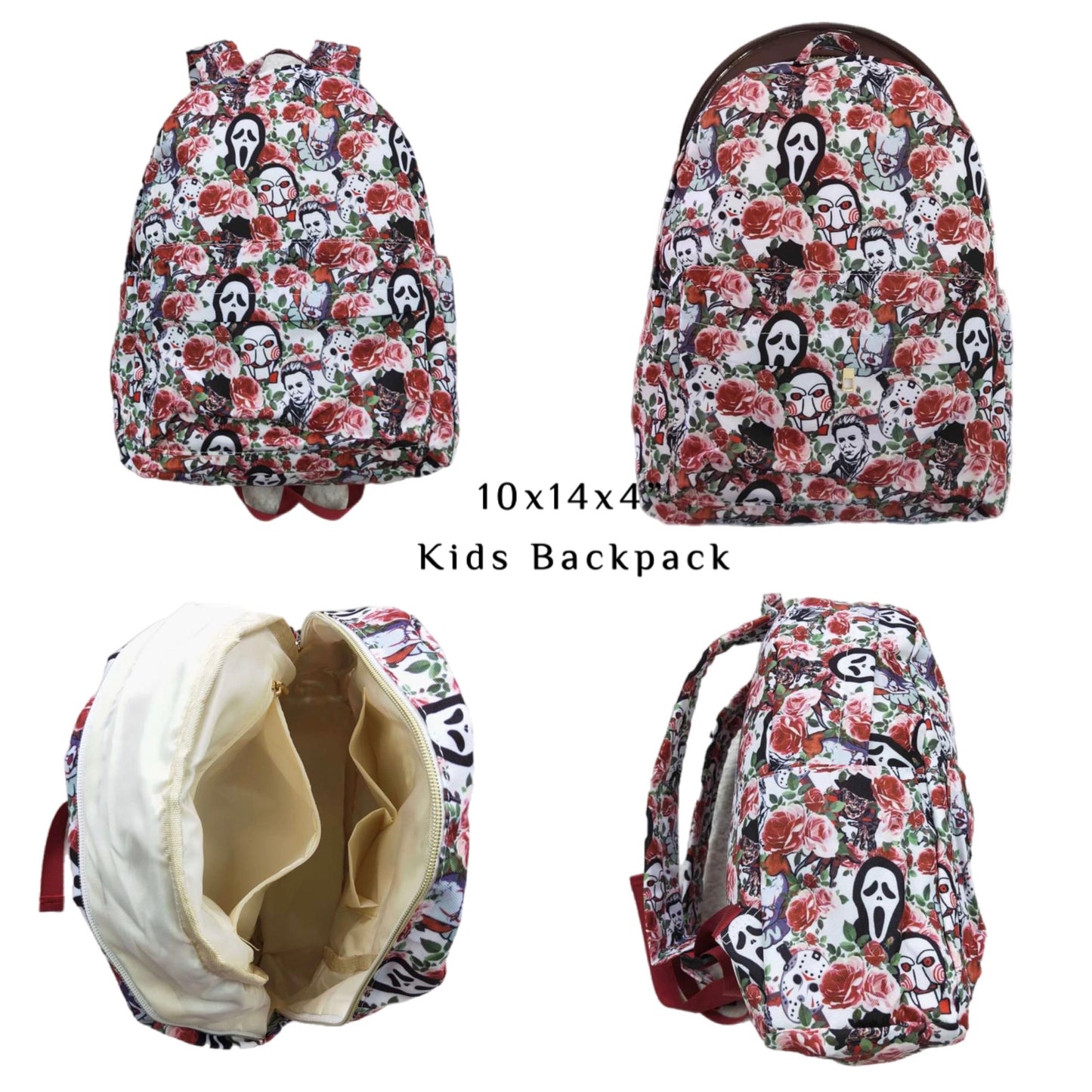ᴡᴇᴇᴋʟʏ ᴘʀᴇ ᴏʀᴅᴇʀ Backpack- Horror Florals 10x14x4"