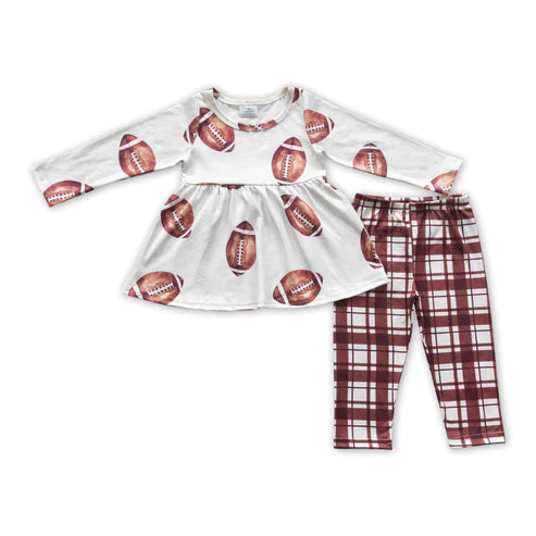 ᴡᴇᴇᴋʟʏ ᴘʀᴇ ᴏʀᴅᴇʀ Football and Plaid Pants Set